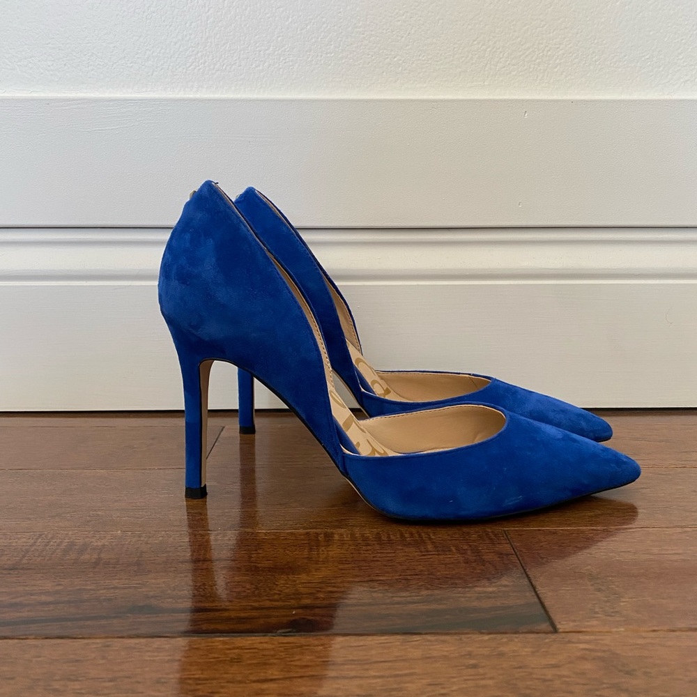 Sam Edelman Harley Cobalt Suede Shoes